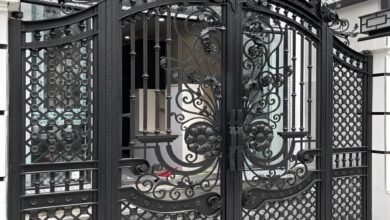 درب حیاط در استان سیستان و بلوچستان با مدل فلزی کم عرض