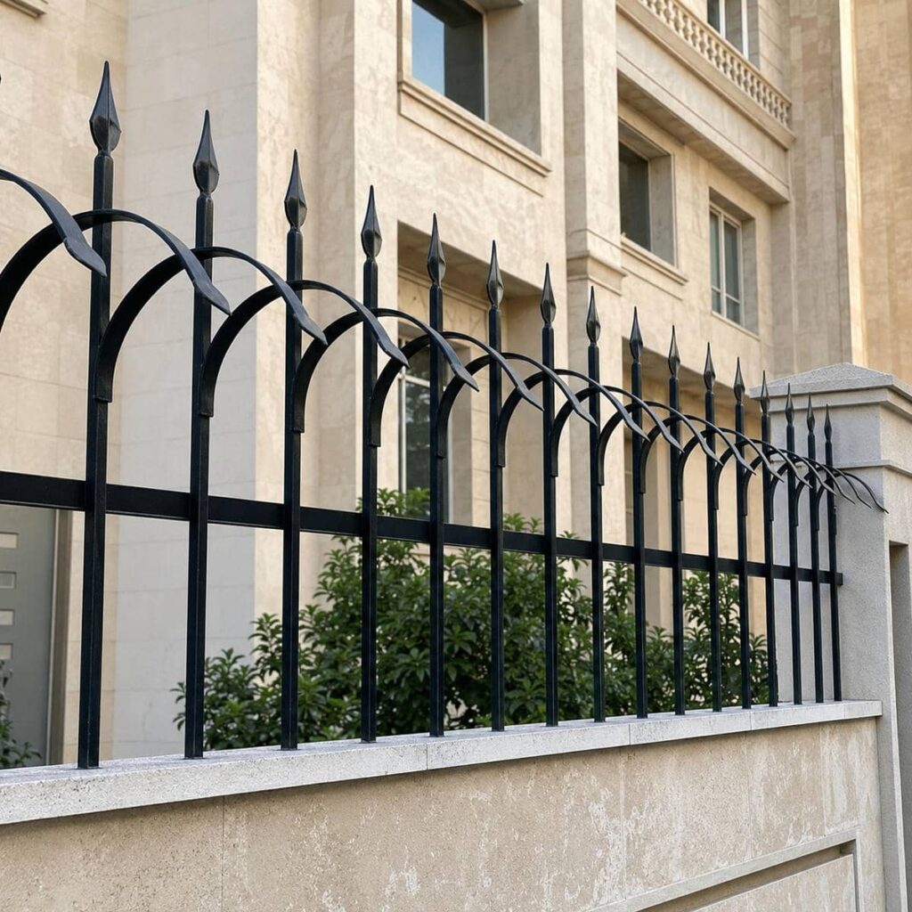 حفاظ دیوار در شهرکرد هنگام بازدید تخصصی پروژه