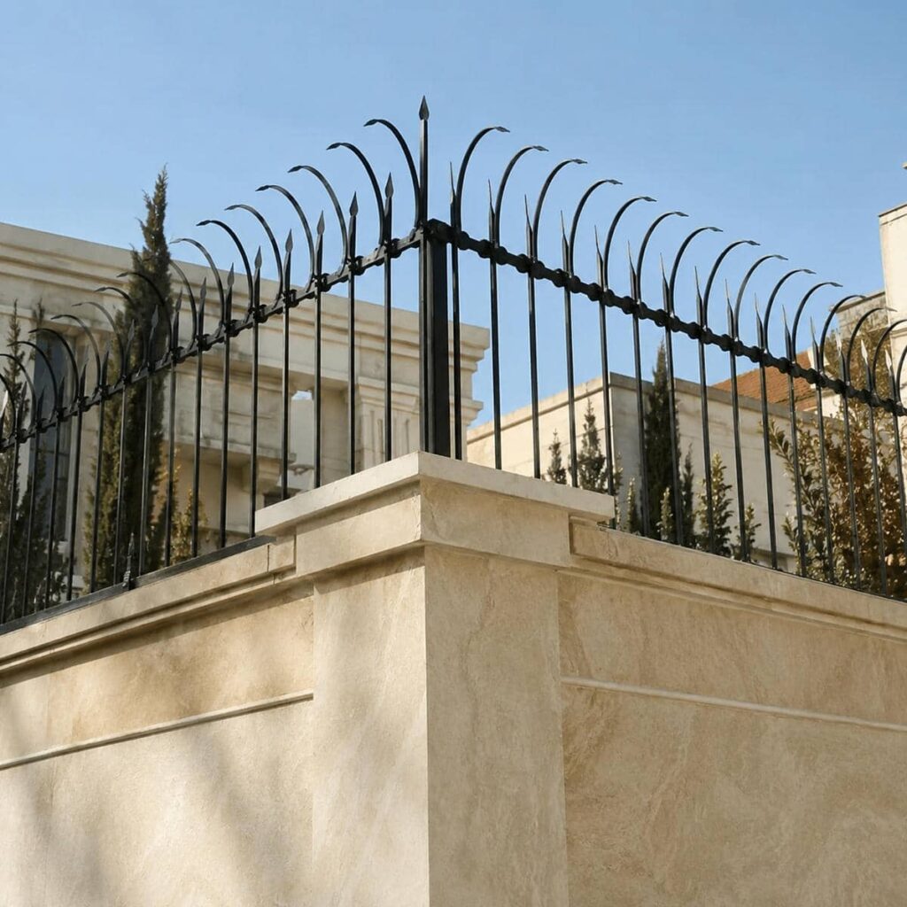 حفاظ دیوار در زاهدان هنگام بازدید تخصصی پروژه
