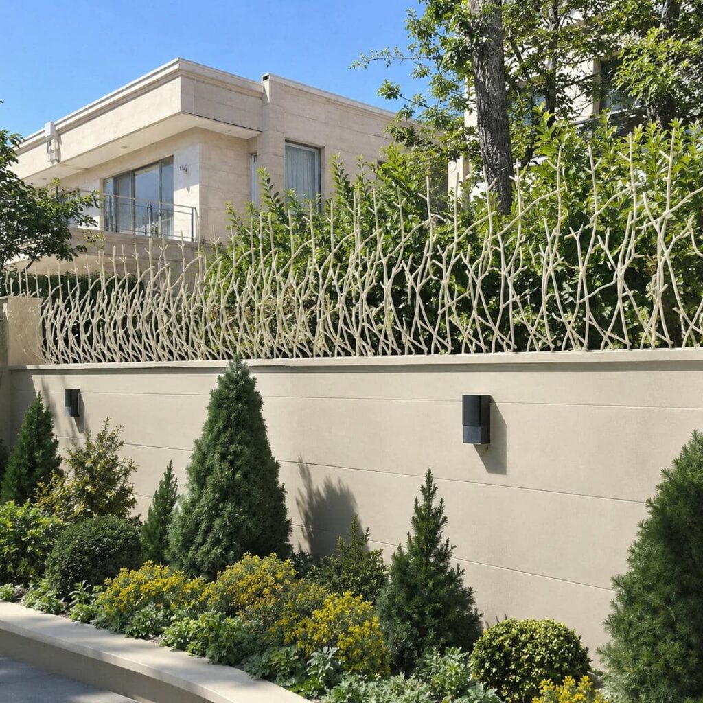 حفاظ دیوار در کرمان با متریال فلزی برای پروژه وسیع