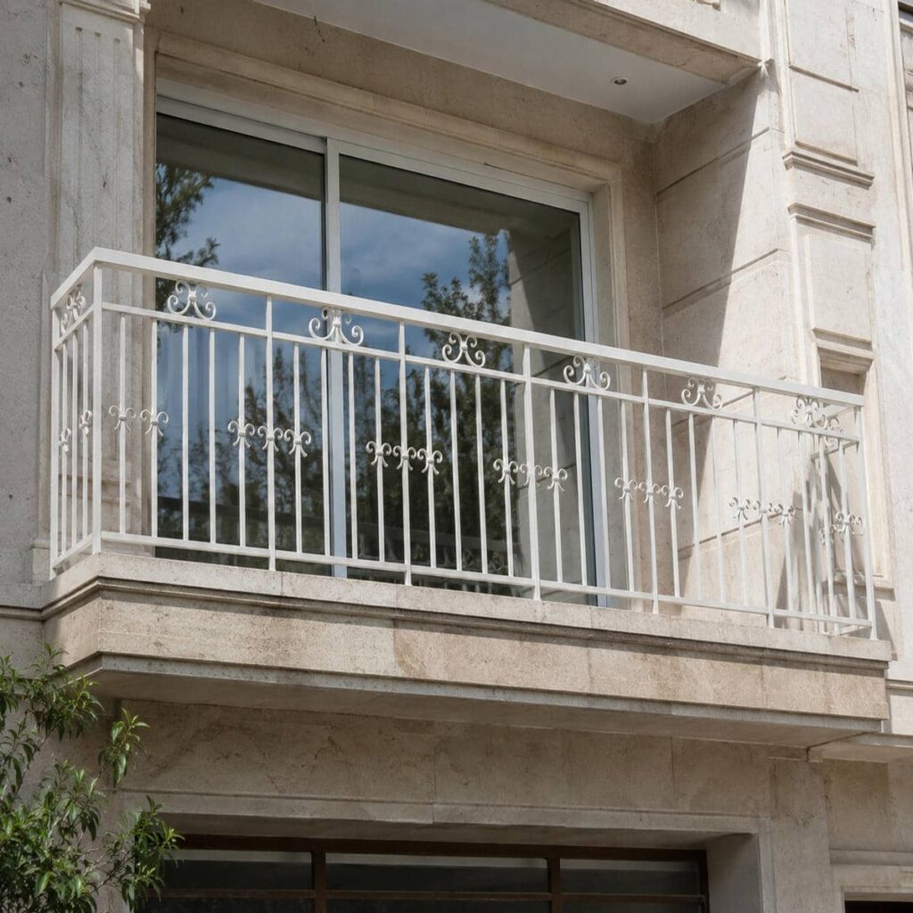 نرده بالکن در اهواز هنگام بازدید تخصصی محل پروژه