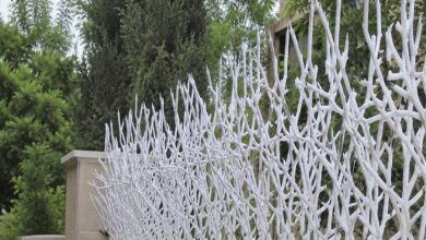 حفاظ دیوار در استان اردبیل با مدل شاخ گوزنی و رنگ هماهنگ با نما