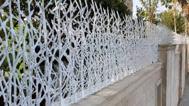 حفاظ دیوار در شهرکرد با مدل شاخ گوزنی برای نمای کلاسیک