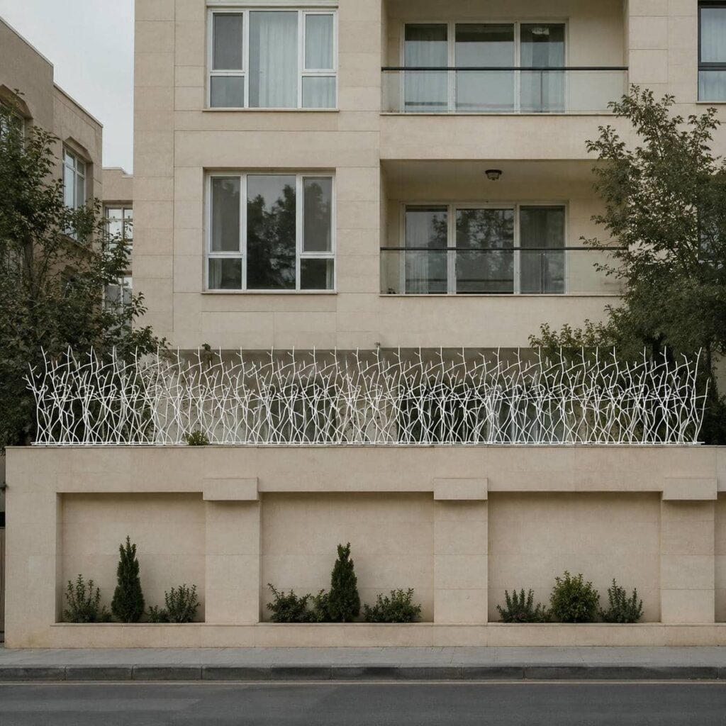 حفاظ دیوار در زاهدان با مدل شاخ گوزنی آماده هماهنگی نصب