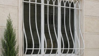 حفاظ پنجره آهنی با طراحی ساده در استان خراسان شمالی