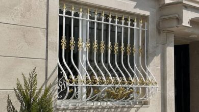 حفاظ پنجره آهنی با پوشش مقاوم برای ساختمان در استان گیلان