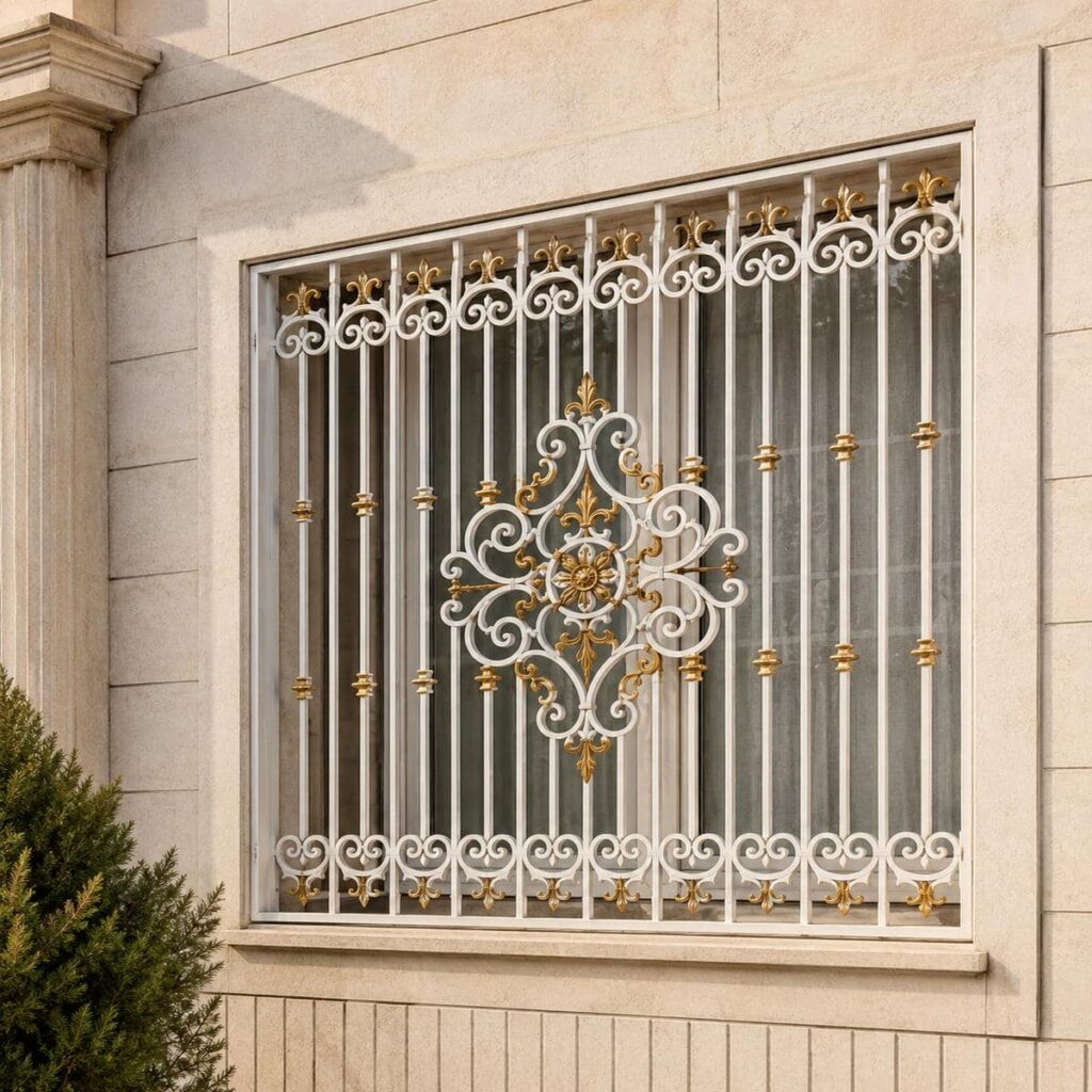 حفاظ پنجره فلزی طرح دار برای پروژه مسکونی در اهواز