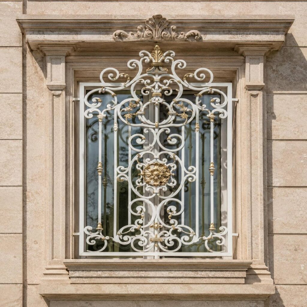 حفاظ پنجره طرح دار برای ساختمان سفارشی در تبریز