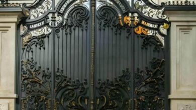 درب حیاط با نصب تخصصی توسط تیم مجرب