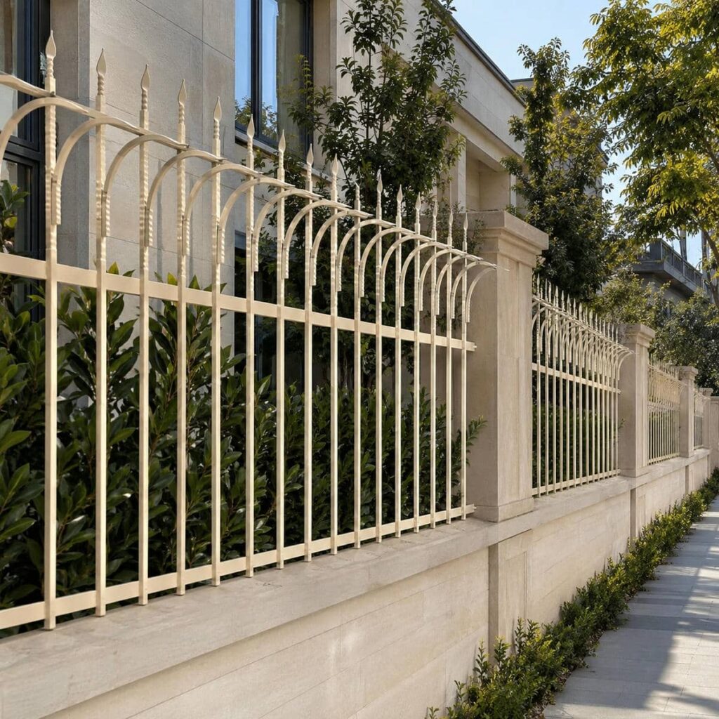جزئیات قطعه پایانی گارد آهنی کنار ستون