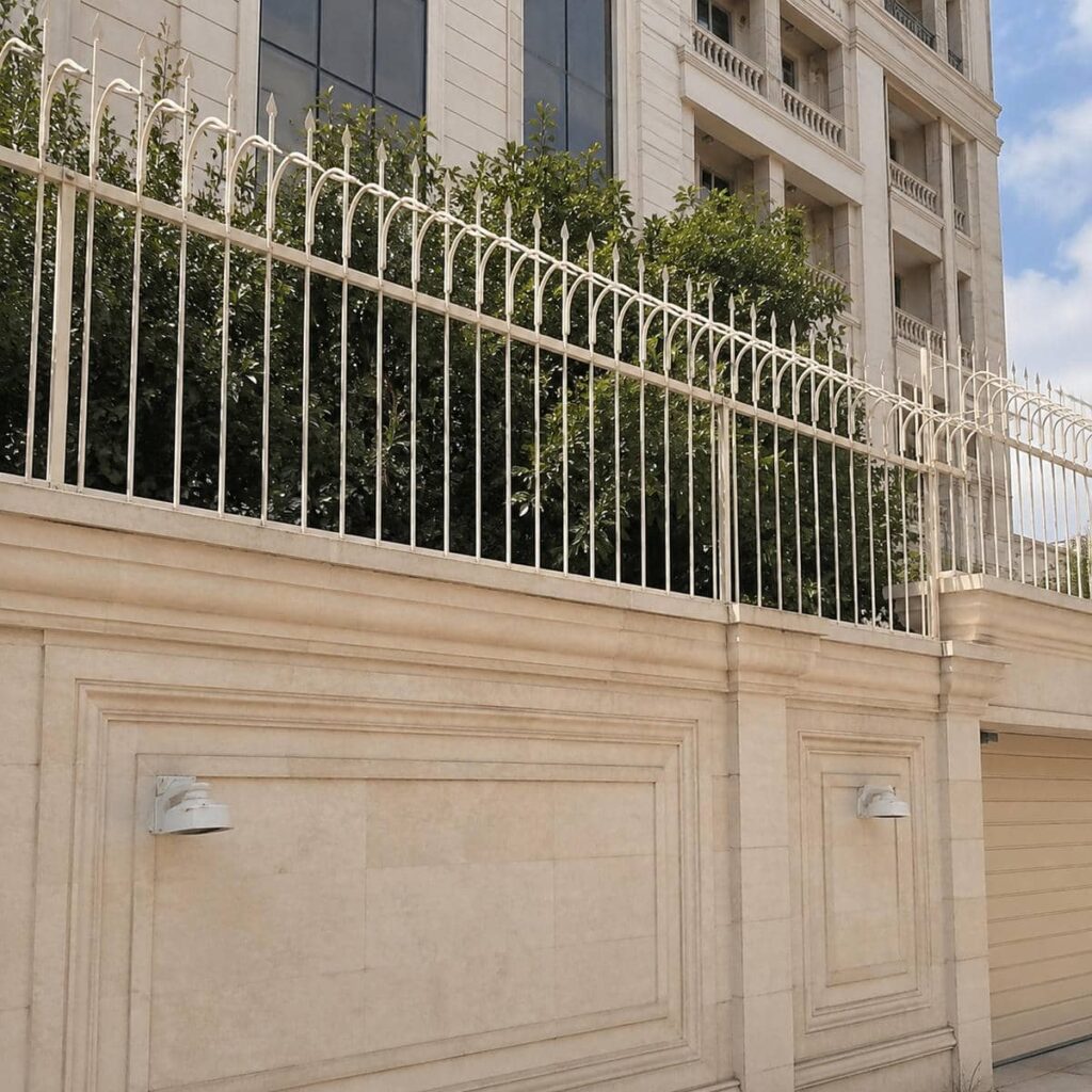 مشاوره انتخاب نرده دیواری با میله توپر