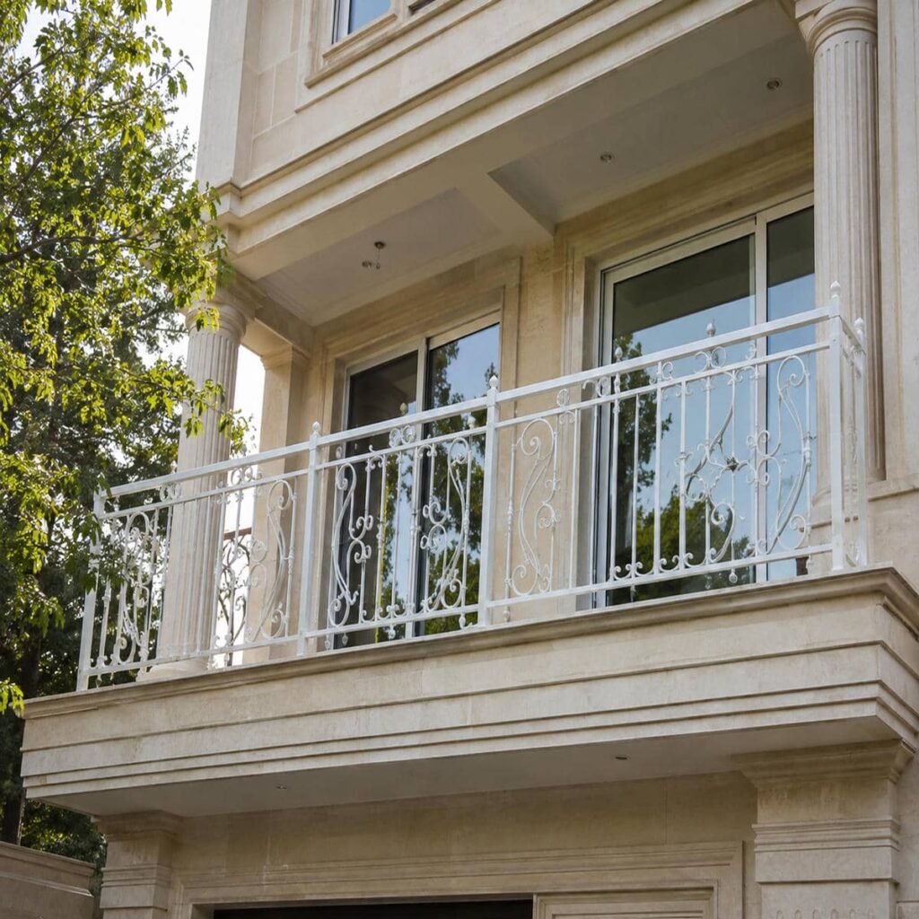 نرده بالکن مطابق اندازه واقعی