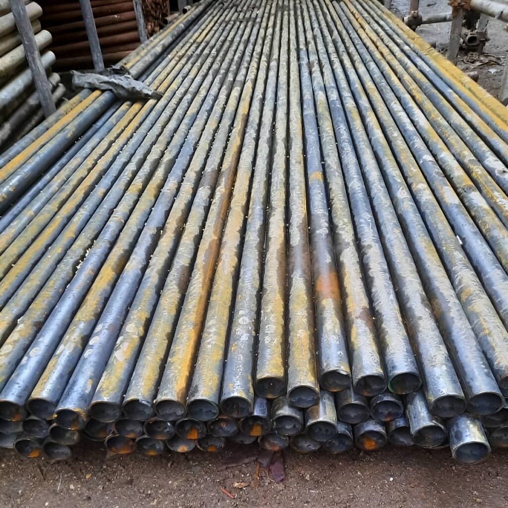 نمای انتهای شاخه داربست هنگام کنترل ابعاد
