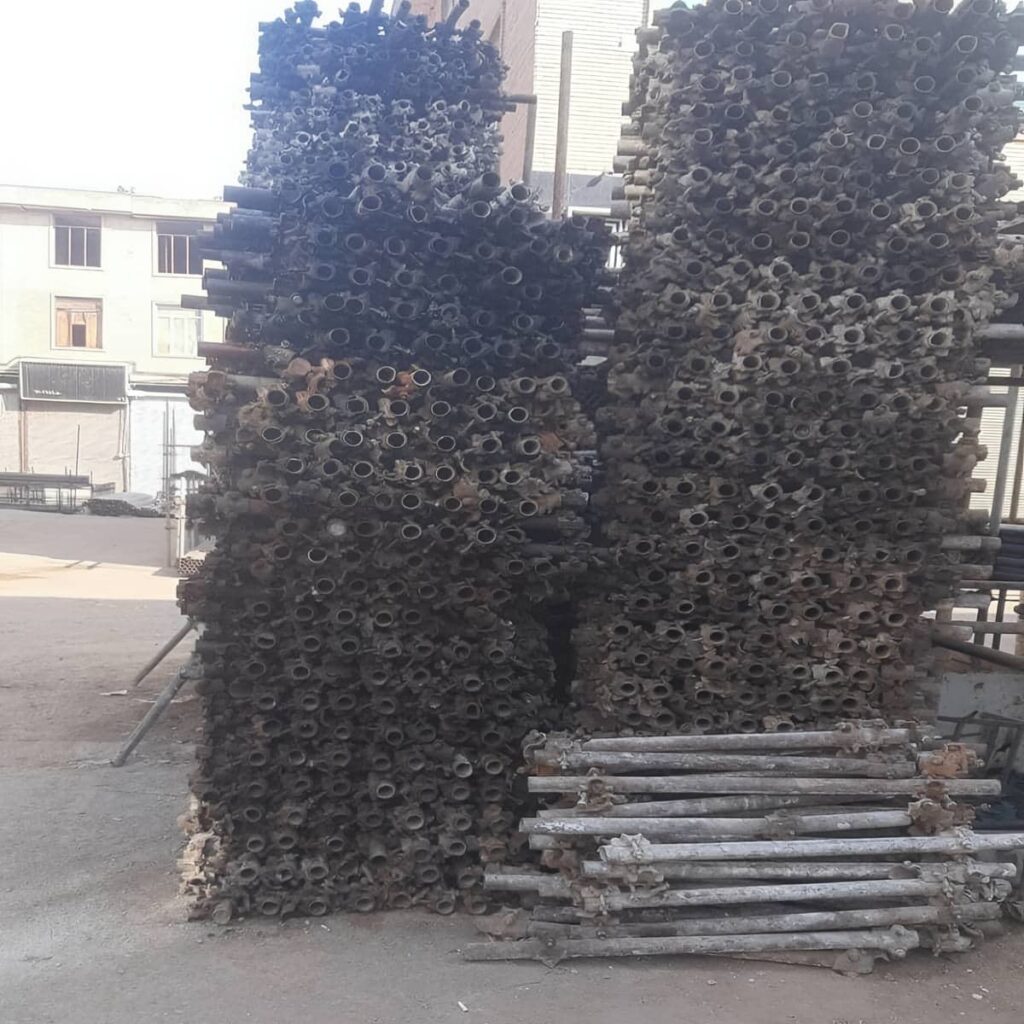 نمای قطر بیرونی شاخه فولادی برای تطبیق با بست