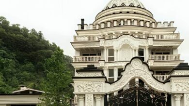 درب فرفورژه برای ورودی عریض