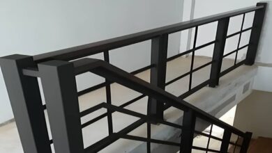 نرده راه پله سفارشی ویلا در سنندج